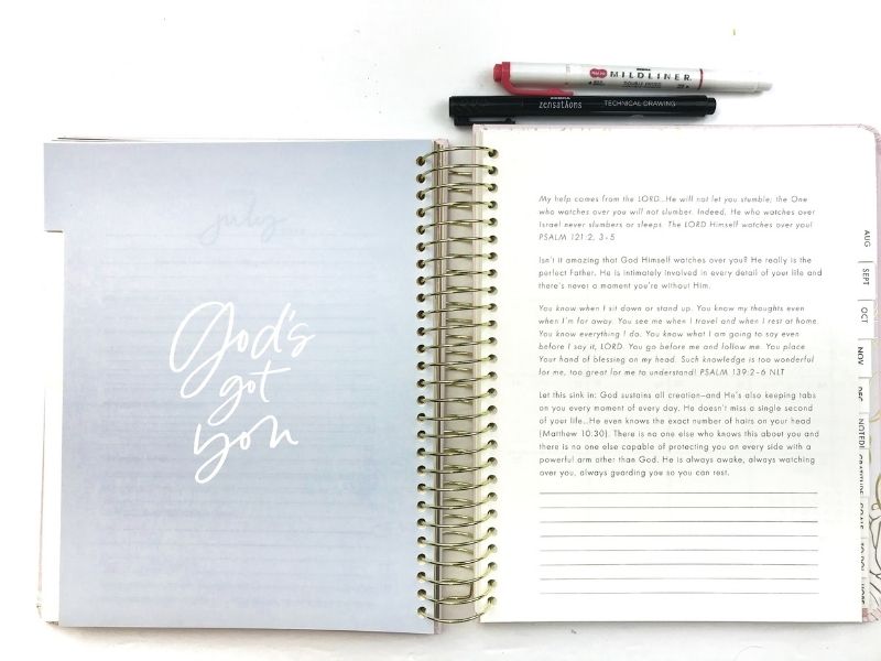 Memory Keeping using the Premium Devotional Planner from DaySpring