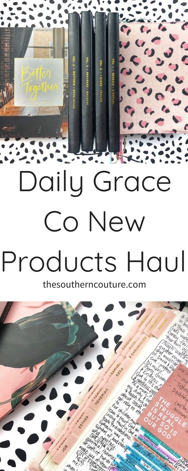 Check out this Daily Grace Co new products haul sharing some awesome products to supplement your Bible study time. 