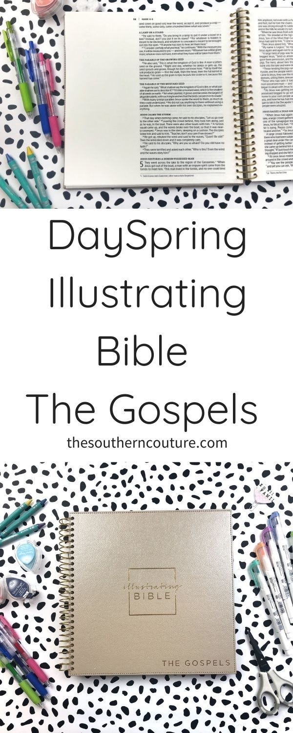 Come flip through the brand new DaySpring Illustrating Bible The Gospels with me and compare it to previous spiral bound Bibles. 