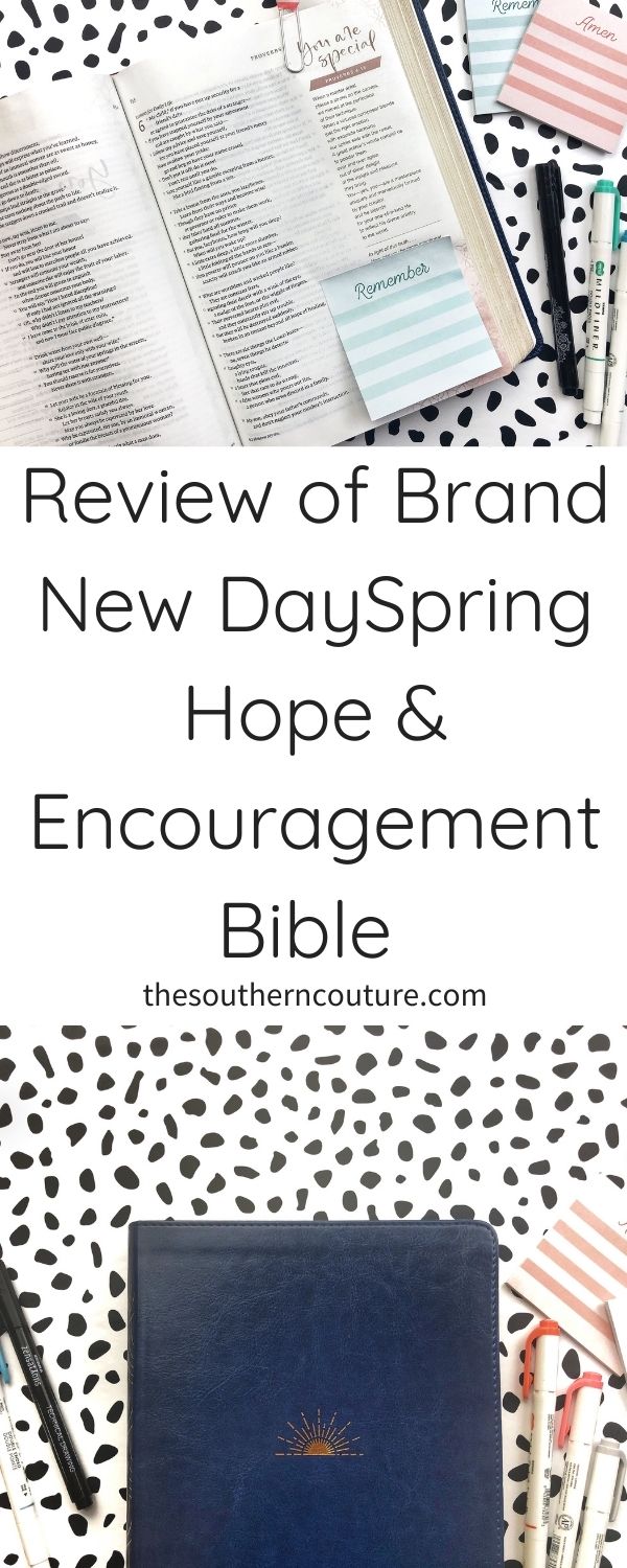 Check out this review of brand new DaySpring Hope & Encouragement Bible as I flip-through the pages and share all its amazing features. 