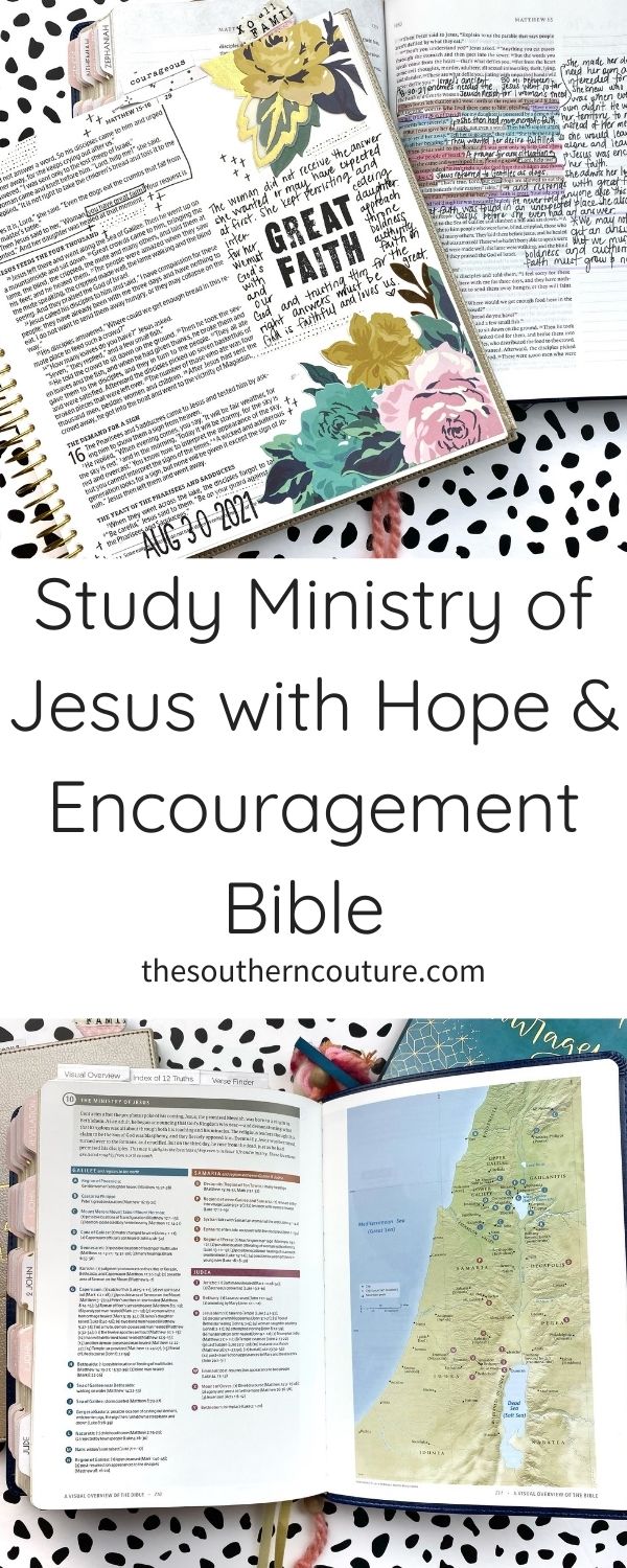 Being able to study ministry of Jesus with Hope & Encouragement Bible is a blessing that pairs perfectly with the Illustrating Bible The Gospels. 