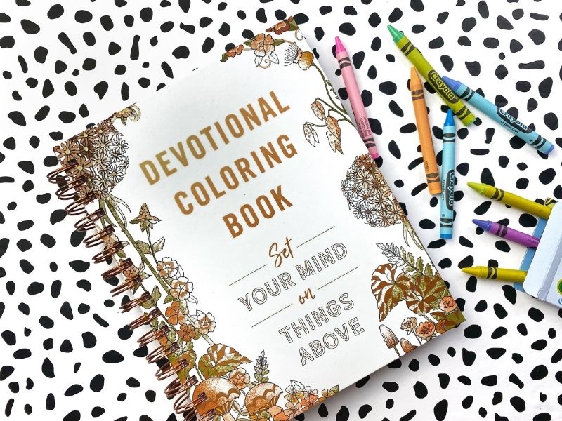 Devotional and Coloring Book All in One