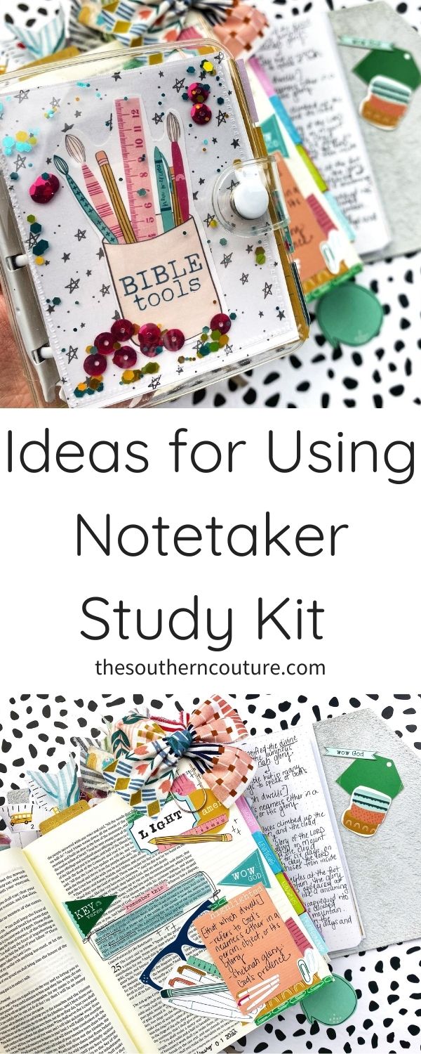 Check out these ideas for using Notetaker study kit from Yes + Amen Studio perfect for any journaling or documenting. 