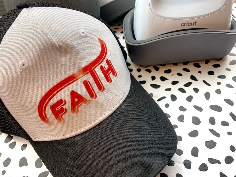Faith Inspired Hats and More using Cricut Hat Press 