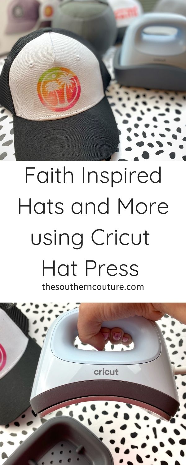 Learn how to create faith inspired hats and more using Cricut Hat Press with this simple tutorial video. 