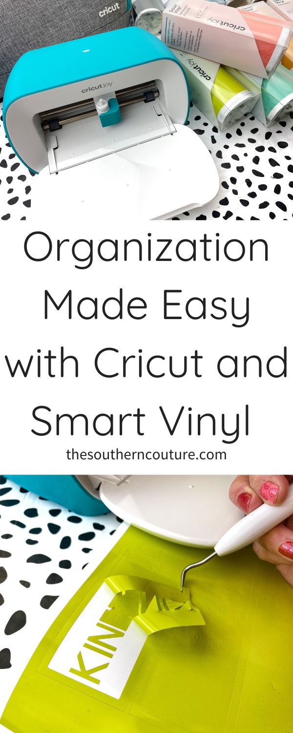 Toy organization made easy with Cricut and Smart Vinyl using this simple tutorial and label design. 